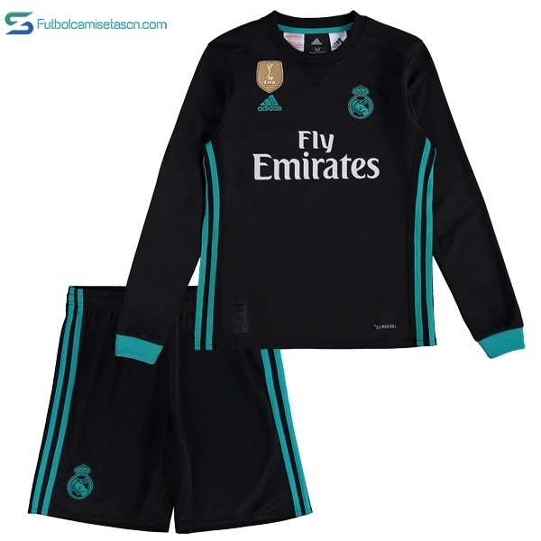 Camiseta Real Madrid 2ª ML Niños 2017/18